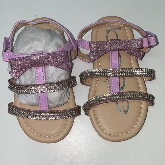 🔥BEBE GIRLS SANDALS KIDS SZ 7 New (200) - Picture 3 of 6